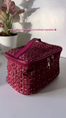 found this spacious but affordable makeup organizer 🍒 #pouch#makeuppouch#makeuporganizer#pouchmakeup#fyp#foryou#foryoupage 