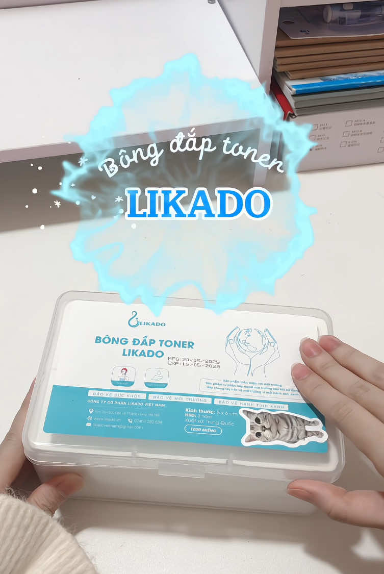 Bông đắp toner Likado #unboxing #unbox #bongdaptoner #tonerpad #likado #bonglikado #xuhuong #fyp 