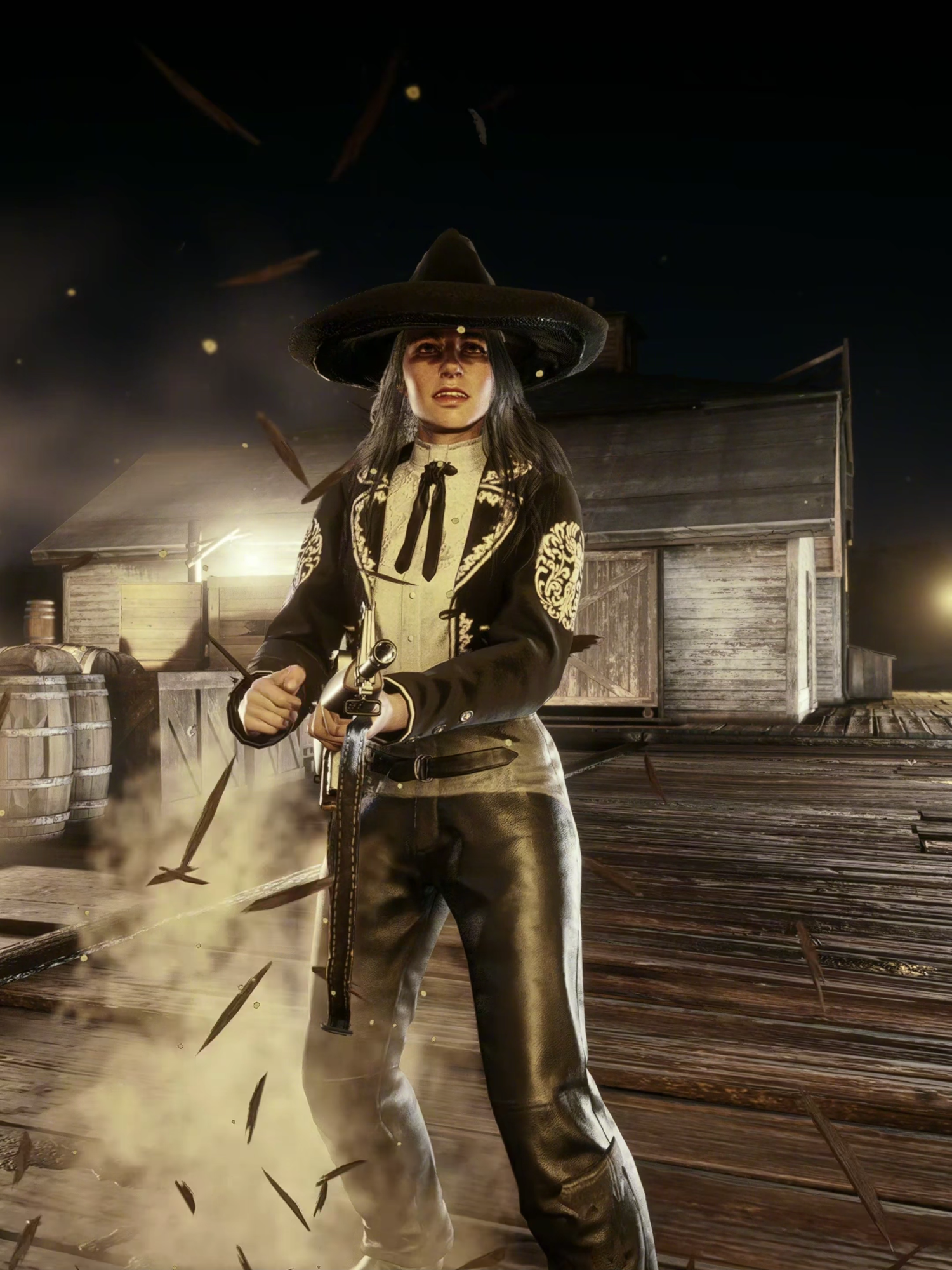 Abigail with M16 #reddeadredemption #rdr2online #rdr #rdr2 #gaming