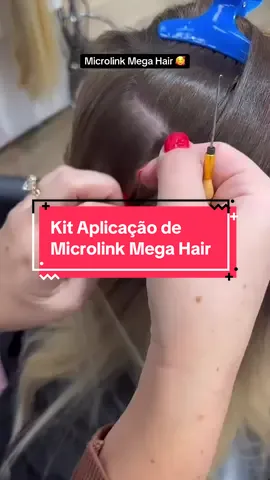 Nosso kit é perfeito para a colocação de mega Hair microlink (kit vem microlink, agulha gancho e alicate) ✨