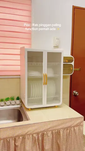 Replying to @Fatin Afiqah Rak pinggan paling function pernah ada. Bertutup and tak berkarat 🫶🏻 