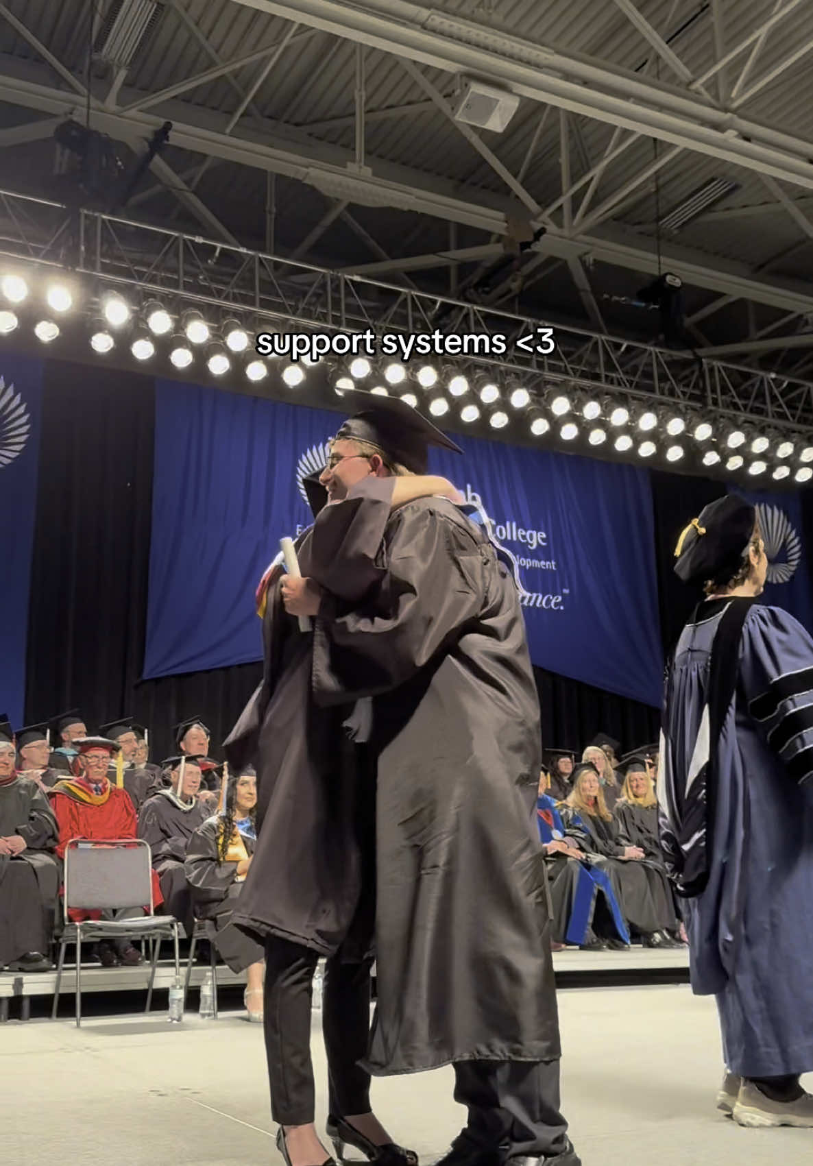 A moment for the student AND a moment for their support systems. 💙🫂 #college #graduation #student #college #collegelife #studentlife 