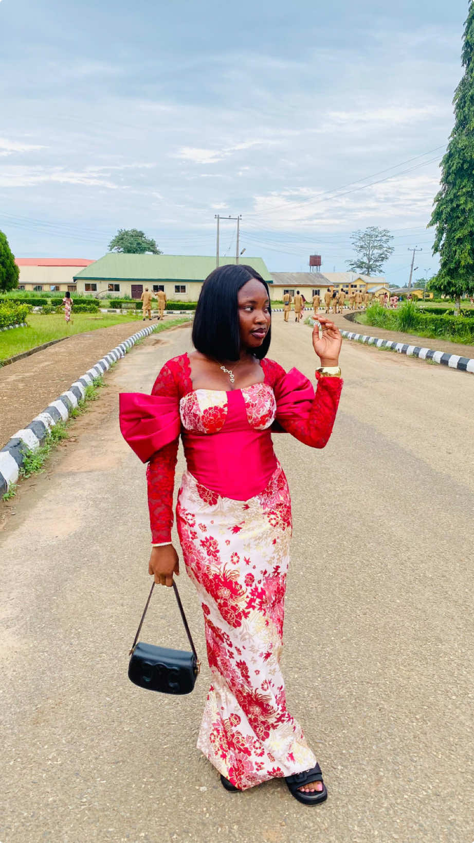 Custom-made elegance for my lovely client❤️✂️                                        #fashiontiktok #brocadestyle #fypageシ #explorepage✨ #goviral #styledbydoyin #fyppppppppp #viralvideos 