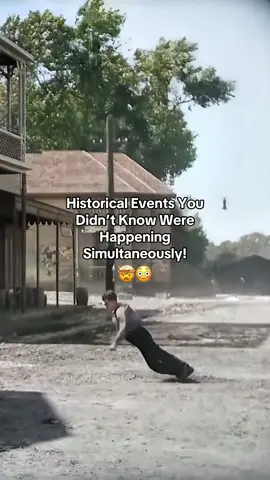 Historical Events You Didn’t Know Were Happening Simultaneously!🤯😳 #historicalevents #HistoryTime #coincidence #wildwest #titanic #historyfacts #HistoryTime #interestingfacts #DidYouKnow 