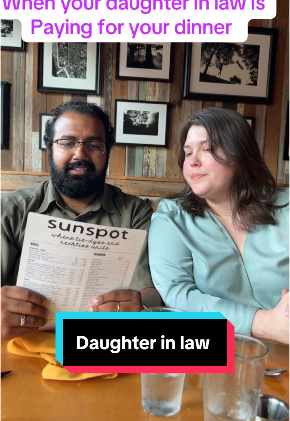 Finally it’s my time to eat and NOT PAY. What do you think? Should I volunteer to pay also? #drrajtok #professor #indian #fyp #daughterinlaw 