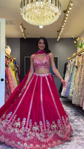 This pink lengha twirls like magic! The lengha sparkles as she spins, and the flowy skirt fans out perfectly- total princess vibes! #lengha #pink #wedding #fitcheck #houston #inidanoutfit @Farah 💋 