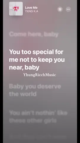 LOVE ME || YXNG K.A #lyrics_songs #fypシ゚ #tik_tok #lyric #applemusic #fyp #musiclyrics #fyy 
