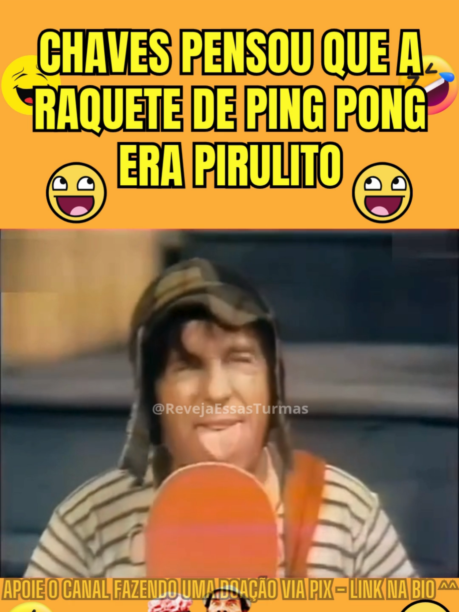 CHAVES PENSOU QUE A RAQUETE DE PING PONG ERA PIRULITO KKK Apoie O Canal Fazendo Um Pix Link Na Bio #Chaves #Madruga #Kiko #Chiquinha #ProfessorGirafales #DonaFlorinda #Serie #TV #Comedia #Humor #Fyp #Risadas