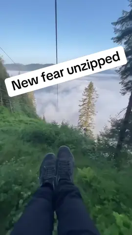 When a mountain comes along, you must zip it. 🤐🏔️ #zipline #zip #mountain #alaska #scary #exciting - - - 🎥: Weston Hill