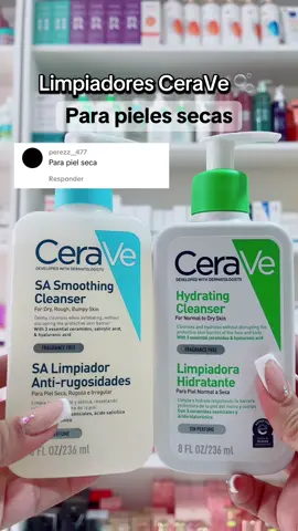 Limpiadores CeraVe para piel seca ✨📲783,165,40 Nati #cerave #limpiadorcerave #limpiadorfacial #ceravelimpiador #antiimperfection #acne #pielseca #niacinamida #acidosalicilico #cuidadodelapiel #skincare 
