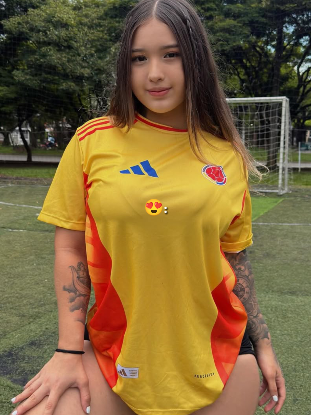 Viva mi Selección Colombiana😍 #valeriacastañeda #valecastañeda #valecasta #seleccioncolombia #futbol⚽️ #colombiana 