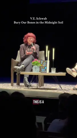 V.E. Schwab discusses how Bury Our Bones in the Midnight Soil is her most “me” book.  I feel so honored to have seen her speak during the Bury Our Bones in the Midnight Soil Release Day event in Dallas! She is so brilliant, inspiring, and funny.  Bury Our Bones in the Midnight Soil is such a phenomenal book! It is taking all my willpower not to drop my current reads for a reread!  #VEschwab #buryourbonesinthemidnightsoil #addielarue 