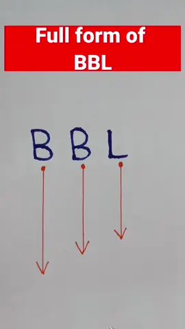 Full form of BBL.#learning #fullform #education #viraltiktokvideo #writing #handwriting #viralvideos #viral_video #fyp #seo #bbl 