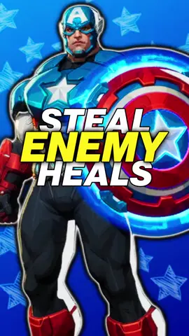 Day 94/100: Captain America: Turn ENEMY Heals Into YOURS! - Marvel Rivals #MarvelRivals #CaptainAmerica