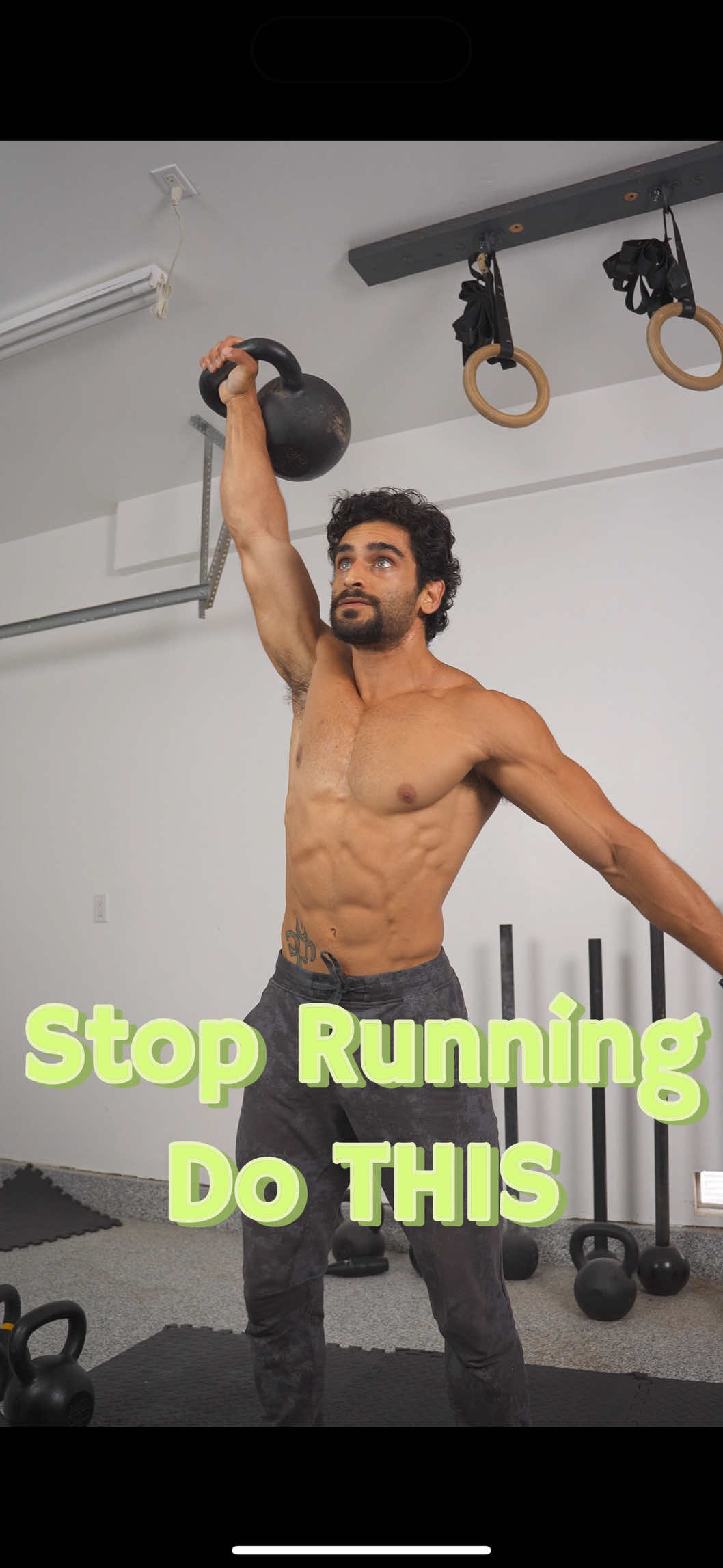 Running for 45 minutes won’t get you the body you want. But 10 minutes of kettlebell snatches will. Here’s why: ⚡️ Snatches combine power, endurance, and resistance—they hit your lungs, your muscles, your joints, and your nervous system all at once. ⚡️ You’re not just burning calories—you’re building explosive strength, VO2 max, and bulletproof joints. ⚡️ It trains the core the way it was designed—to transfer force and stabilize under load. ⚡️ You get weight-bearing cardio, meaning you build muscle and torch fat at the same time. ⚡️ And it mimics sprinting—without pounding your knees into dust. Running may build aerobic endurance… But snatches develop usable stamina, grip strength, bone density, metabolic conditioning, and an athletic, shredded physique. Most people run to “burn fat.” But long cardio often burns muscle, slows metabolism, and leaves you soft. This doesn’t. 🔥 10-Minute Snatch Protocol 🔥 EMOM (Every Minute on the Minute) for 10 minutes — Do 5–10 snatches per arm, depending on your level — Choose a weight that pushes your limit without breaking form I’m using 28kg here. Beginners: start with 12–16kg Get a relatively heavy kettlebell, set a timer, and get to work. It’ll change your conditioning, physique, and mental toughness fast. Click the link in my bio to master the kettlebell and get in fighting shape 💪🏽 No gym needed. Just a kettlebell & real results. #kettlebellworkout #kettlebell #cardio #endurance #snatches #primalfitness #fatlossworkout #bulletproofbody #vo2maxtraining #powerendurance #conditioning #strengthandconditioning #runnershigh #absnotcardio #jointhealth #buildmuscleburnfat
