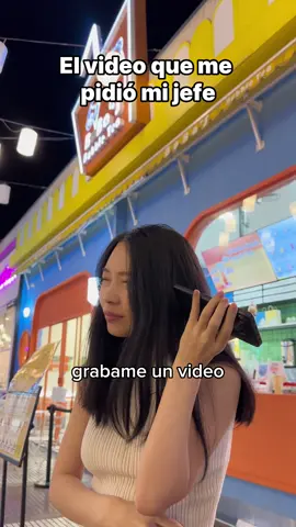 Se va a viralizar? El video que me pidió mi jefe #humor #fyp #evahablaespanol #bubbletea 