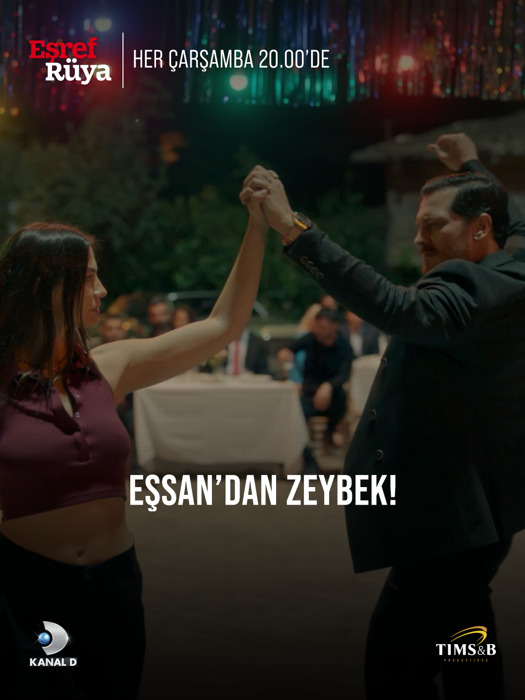 Eşref ve Nisan karşılıklı zeybek oynuyor! #EşSan #EşrefRüya yeni bölümüyle #KanalD’de. @kanald @timsandb