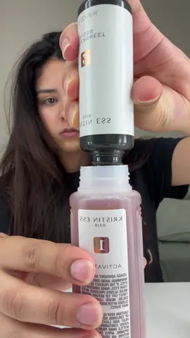 @Kristin Ess Hair Gloss in shade bittersweet <3 #hairgloss #kristinesshair #brunettehair 