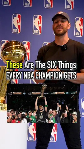 WHAT ARE THE SIX THINGS THAT AN NBA CHAMPION GETS?! #fyp #NBA #finals #trophy #basketball #lineup #money 