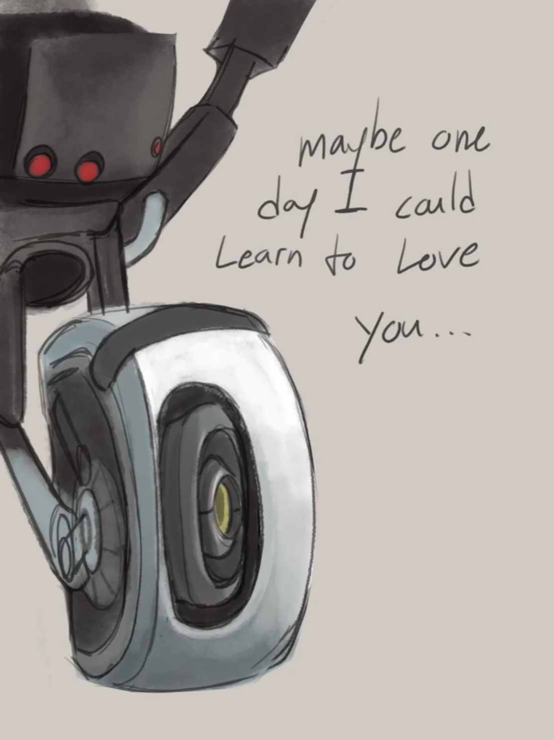 🩷 Love 🩵 ©jaywasablindpirate #aperturescience #glados #chell #wheatley #portal #portal2 #gromit 