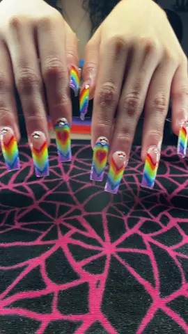 Happy Pride Month 🌈  Set by @Lilly 💅🏻   #colorado #broomfield #broomfeildcolorado #nailtech #homebasednailtech #SmallBusiness  #smallbusinesscheck #collab #pridemonth #pridemonth🏳️‍🌈 #Pride #nails #pridenails #lgbt #lgbt🌈 #acrylicnails #2025  #fyp #fyppシ #viral #wendyortiz #fypage #fypシ゚viral  #fyppppppppppppppppppppppp #piercings #piercingtok #hearts  #blacktiktokcommunity #blackcontentcreator #blacktiktoker #angeleyedleo 