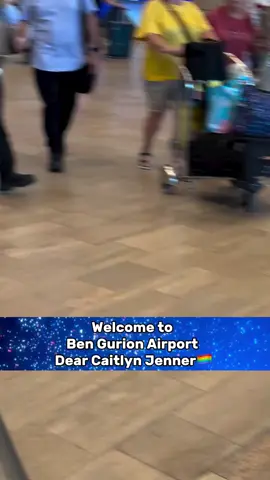 Guess who’s in Israel to celebrate Pride with us? @caitlynjenner 🏳️‍🌈 🏳️‍⚧️🇮🇱❤️ 🎥 @bengurionairport_tlv 