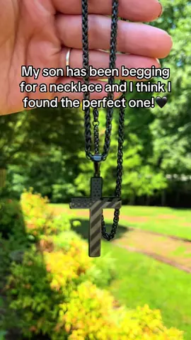 He loves it  “✟”  #fyp #mensnecklace #mensgifts #giftforhim #crossnecklace #bibleverse #raisingdiciples #raisingmennotboys #necklace #menofgod 