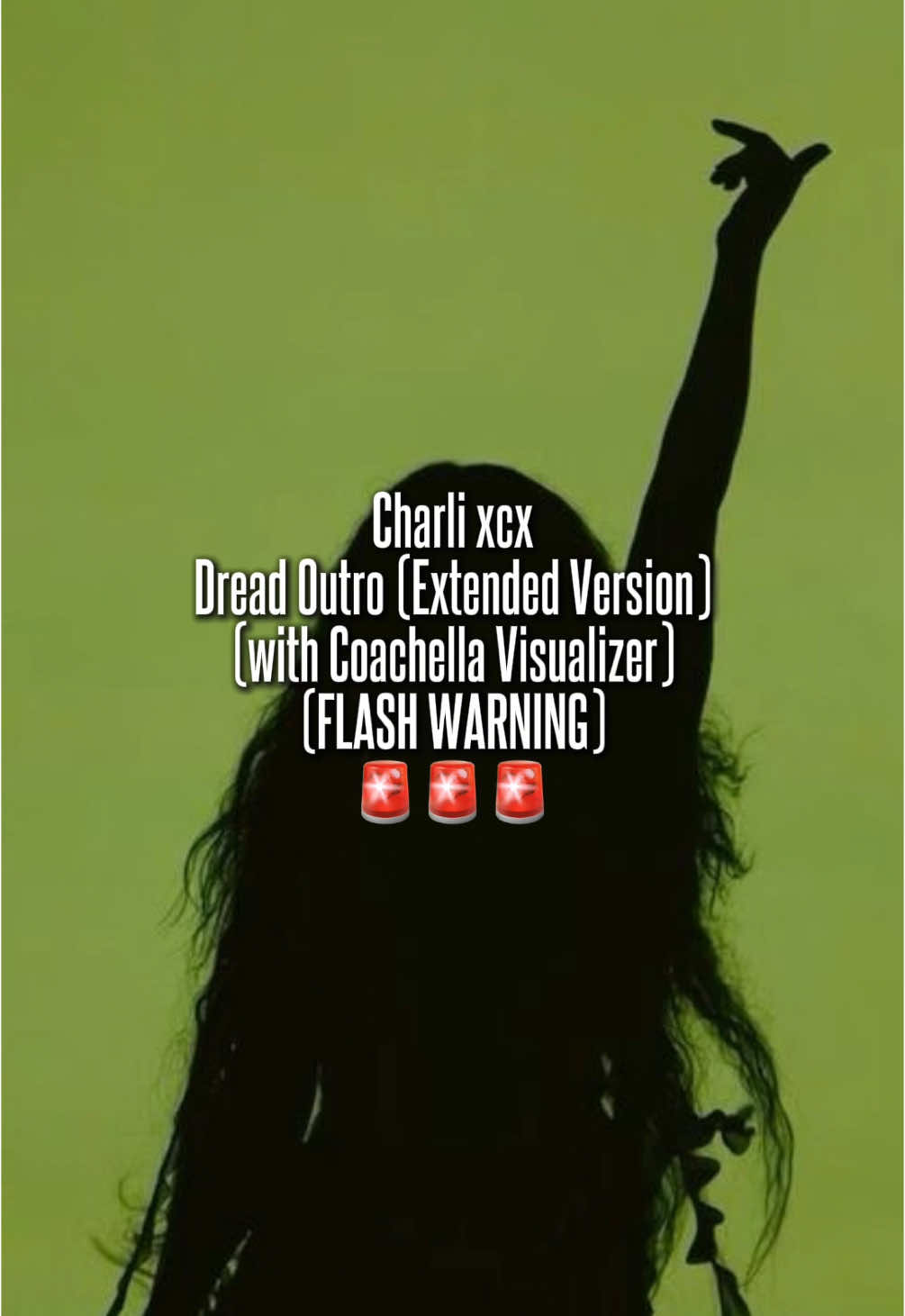 Dread outro (Extended Version) (with Coachella Visualizer) 🚨FLASH WARNING🚨 . . . (Credits for the visualizer to “speacialoffer.inc” on Instagram) #charlixcx #brat #bratsummer #dread #sweattour #pop 