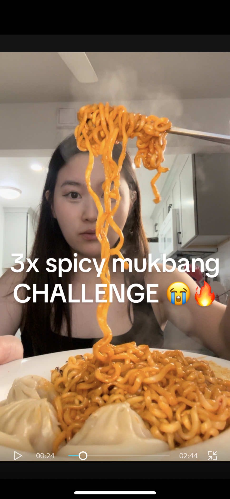 Thank you for 100 followers 🩷 hope to grow even more! I did a buldak 2x spicy noodle challenge but added more sauce for 3x. This was soooo spicy 😭😭😭 @Buldak wish my stomach good luck lol #buldakramen #buldakchallenge #ramen #mukbang #mukbangeatingshow #spicy #Foodie #Foodie #koreanfood 