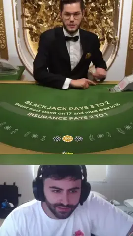 Every second counts at the table 🎯 #blackjack #casino #foryou #tiktokgambling