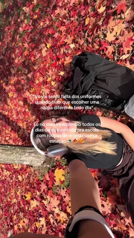 Eu amava não ter uniforme pra escola, saudades do Canadá #intercambio #canada #moda #outono #fyp #creatorsearchinsights 