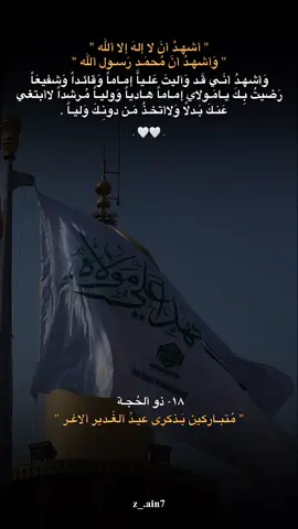 3 أيـام تَفـصُـلنا عَـن بـيعّة ألغـديـر 🥹🤍. #ياصاحب_الزمان #اللهم_صلي_على_نبينا_محمد 