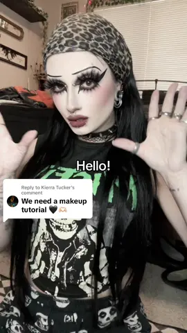 Replying to @Kierra Tucker #fyp #makeuptutorial #tutorial #goth 