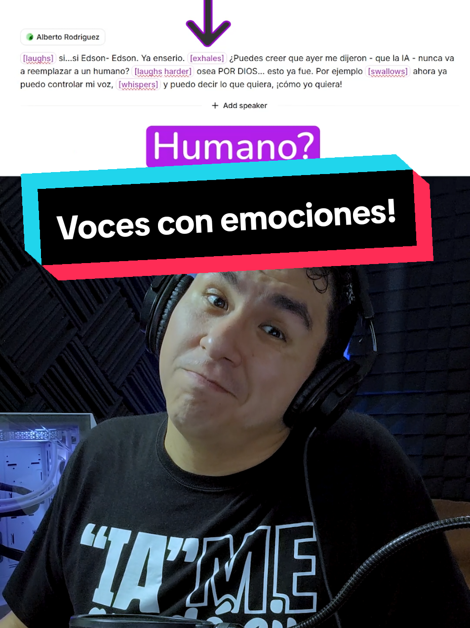 😭😂🤪Control emocional en la voces generadas con inteligencia artificial, nuevo modelo de IA de ElevenLabs V3. 🤩Esto le da una nueva naturalidad a las voces de IA. #inteligenciaartificial  #tutorial  #voz  #elevenlabs  #clonaciondevoz   #tecnologia  #edsonIA  #edsonxhhak 