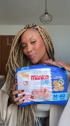 Você fazer uma resenha de fralda comigo? Vim mostrar de pertinho alguns detalhes da fralda que temos usado no momento, a fralda Turma da Mônica Baby QuatroSec 💙 @Fraldas Turma da Mônica Baby  #publicidade