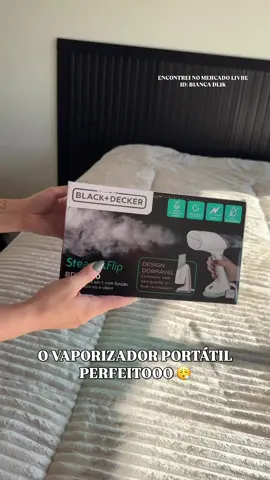 Você é do time roupa passada ou amassada mesmo? 🫢 pesquise no mercado livre pelo ID: BIANCA-DL1K  @Mercado Livre #HomeAndDecor #mercadolivreachados #viagem #portatil #vaporizador 