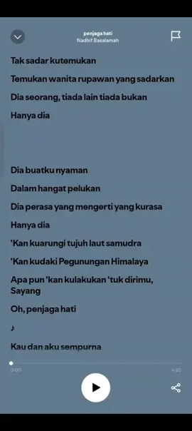 {Lirik Lagu Full 'Penjaga Hati By:Nadhif Basalamah}#4u #song ##Lyrics #liriklagu #spotify #spotify #liriklaguufull #fyppppppppppppppppppppppp #fyp #penjagahati #nadhifbasalamah #karnabersamamu