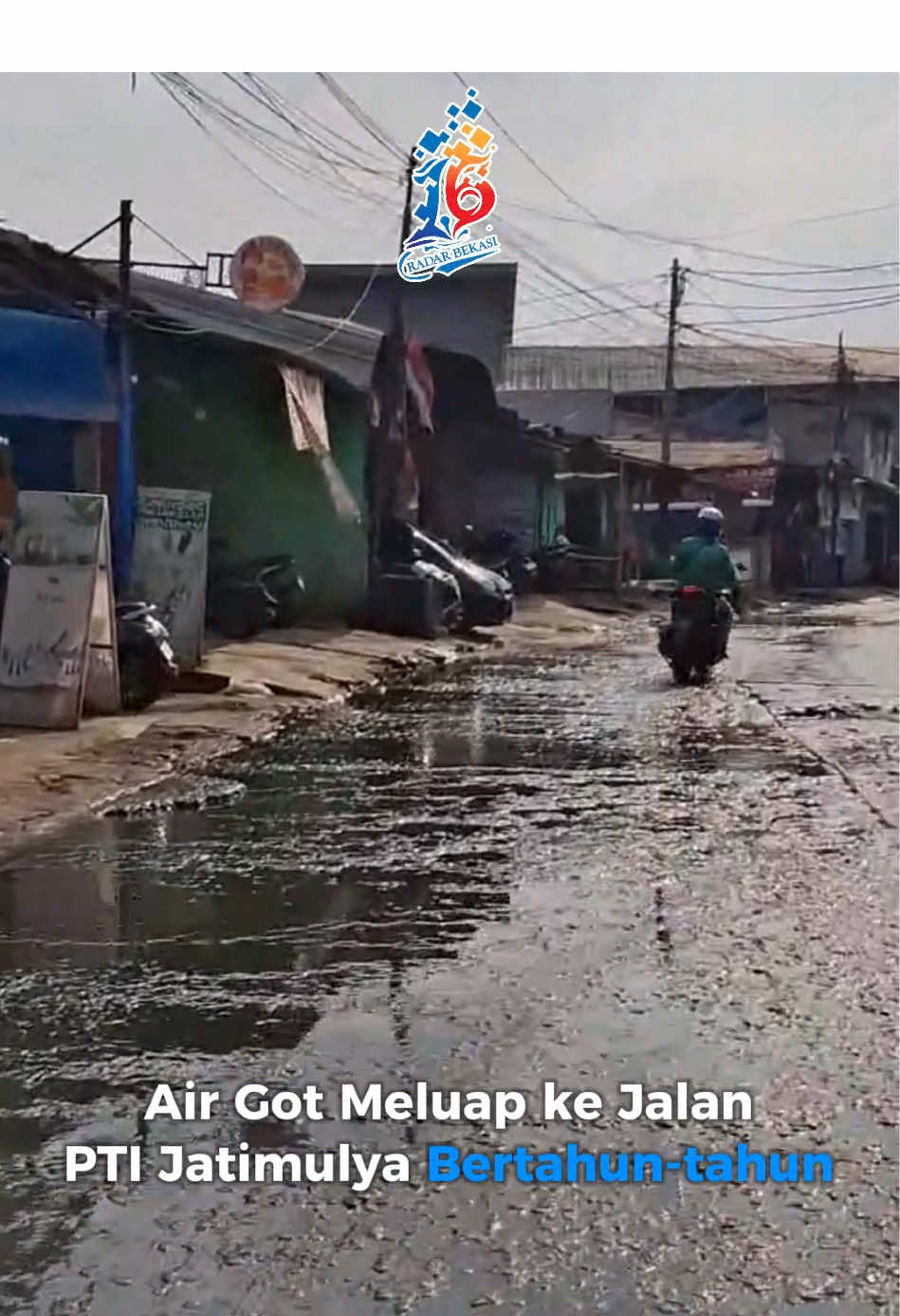 Air got meluap ke Jalan Pondok Timur Indah (PTI) Kelurahan Jatimulya Kecamatan Tambun Selatan Kabupaten Bekasi, karena drainase yang tersumbat. Kondisi ini, menurut warga sudah terjadi bertahun-tahun lamanya. Menanggapi kondisi tersebut, Lurah Jatimulya, Acep Abdi Eka Pradana, mengatakan perbaikan drainase di Jalan PTI telah diusulkan dalam Musyawarah Perencanaan Pembangunan (Musrenbang) tahun ini. 