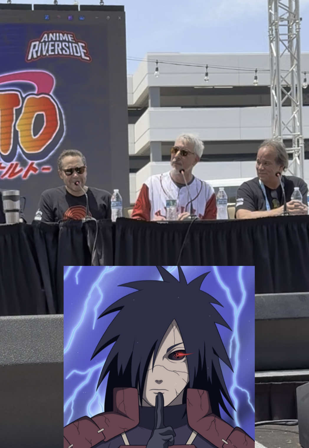 Naruto dub voice actors share their favorite lines at Anime Riverside! #naruto #animeriverside #animeconvention #animepanel #hinatahyuga #asumasarutobi #rocklee #shikamarunara #mightguy #obitouchiha #madarauchiha #minatonamikaze 