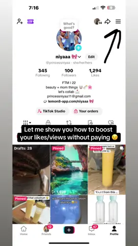 Let’s boost these views/ likes lol who knew that the reason views & likes are low because it’s showing on your family & friends fyp first 😭!! Kinda sad but I’m looking for mom friends follow me i follow back 🫶🏽 #momtok #boostvideo #foryoupage #princessniyaa11 #fyp #views #virał #contentcreator 