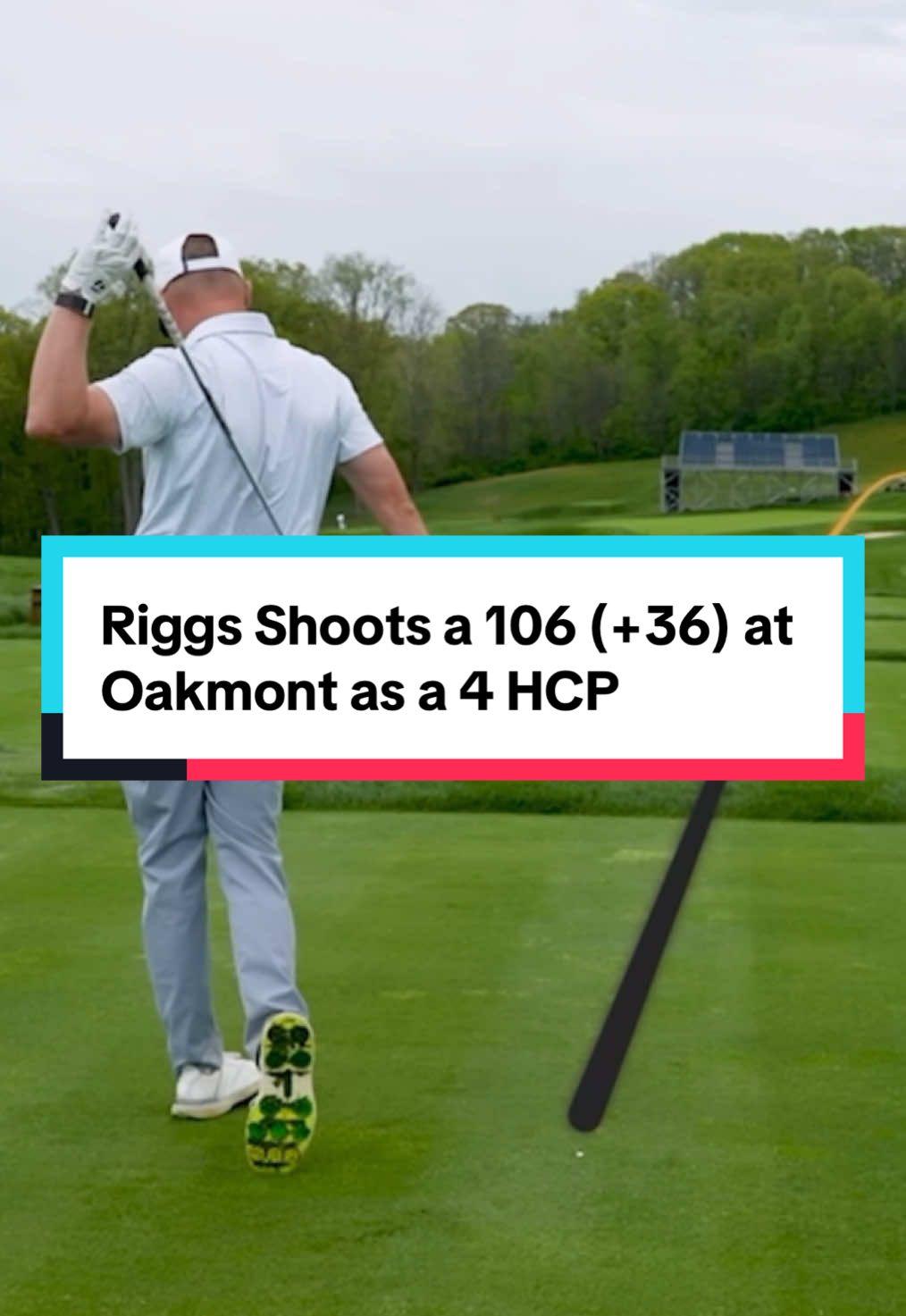 “Im gonna try to break 90” #fyp #golf #golftiktok #golftok #USOpen #riggs #barstoolsports 