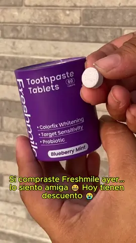 ¡Dientes blancos y fuertes con estas pastillas de hidroxiapatita! 🦷✨ ¡Corre a probarlas!#CuidadoBucal #freshmile #freshmileoralcare #freshmiletoothpastetables #freshmile #mouthwashtablets #dental #fyp #SonrisaSaludable #higienebucal