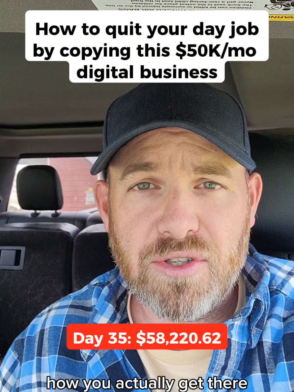 How to quit your day job by copying this $50K/mo digital business #sidehustleforbeginners #digitalmarketing #makemoney #passiveincome 