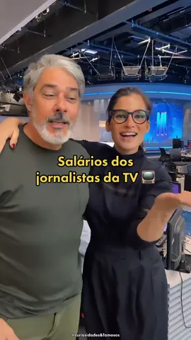 Salários dos jornalistas da TV 📺 #tv #curiosidades #williambonner #gottino #luizbacci #datena #cesartralli 