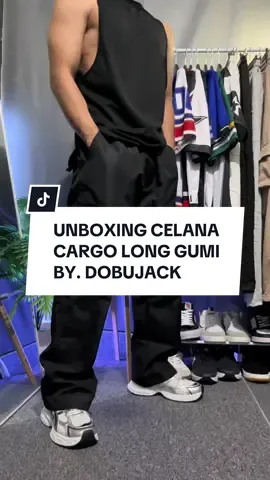 Unboxing celana Cargo gumi parasut premium by.@Dobujack #celanacargo #celanapria #celanapanjang #cargopants #celanaoutdoor 