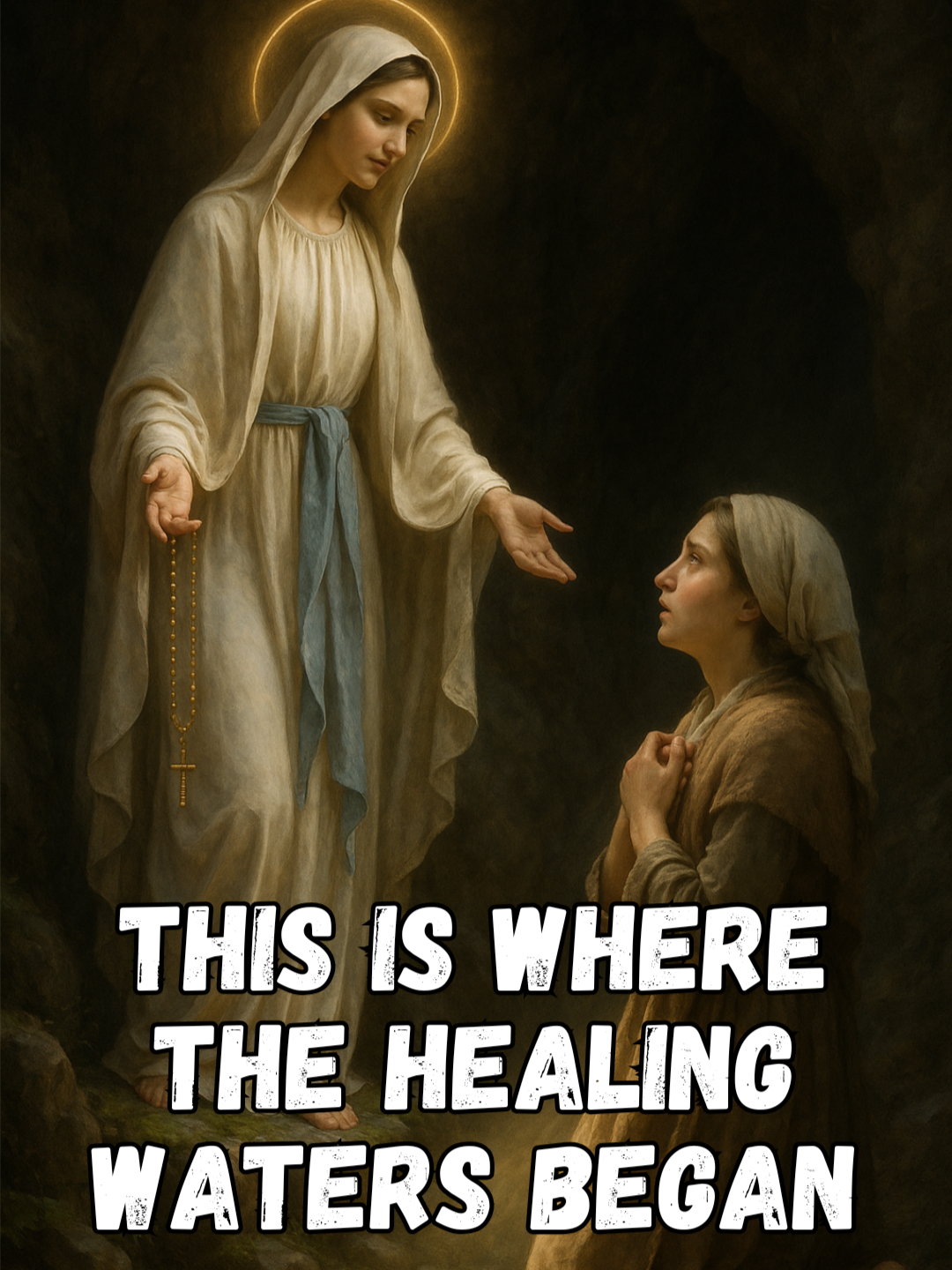 In silence and obedience, Saint Bernadette knelt in the dirt... and grace flowed from beneath the earth. This was no legend — it was Lourdes, 1858. A spring hidden from all eyes, revealed by faith. Sometimes miracles don’t come with thunder. They come through the hands of a child who believes. #OurLadyOfLourdes #SaintBernadette #CatholicMiracle #LourdesSpring #ImmaculateConception #FaithInAction #CatholicFaith #EucharisticRevival #HealingWaters #HolyGround #SacredMoments #MiracleOfLourdes #MarianApparition #ChristianShorts #CatholicReels #CatholicStorytelling