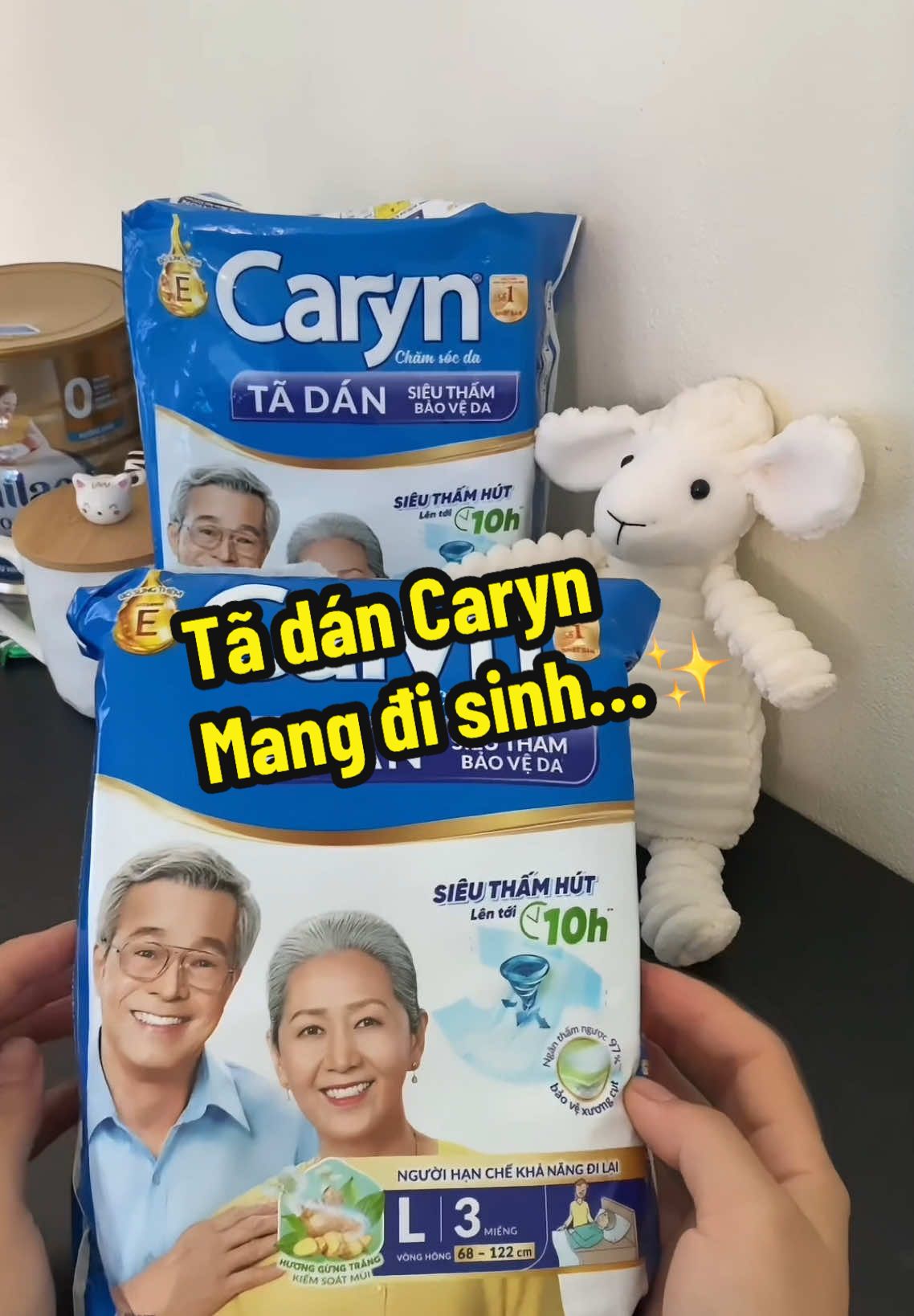 Tã dán caryn mang đi sinh #tadancaryn #tadanchomedisinh #mebauvuive 