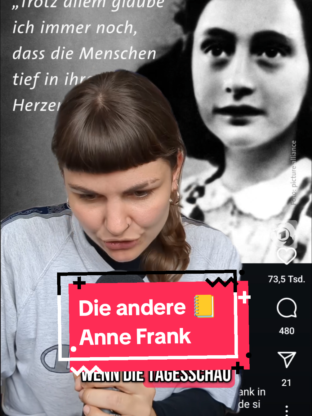 Heute wäre Anne Frank 96. Jahre alt geworden. 