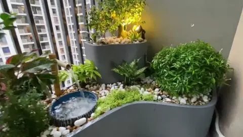 🌈Diện tích nhỏ lớn không quan trọng! Chỉ cần bạn thích là có nguyên khu vườn trong nhà#trang_trí_ban_công #tiểu_cảnh_ban_công #ban_công #hồ_cá_composite 