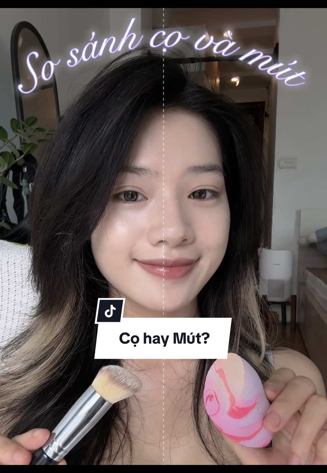 So sánh Mút vs Cọ đánh nền ✅  #danhnendep #danhnen  #cotrangdiem #mutdanhnen #makeuptutorial #makeuptutorial #hoctrangdiem #trangdiemhangngay #makeupnhanh #trending #đềxuất #makeupditiec #makeupdichoi #trendingreels  #cotrangdiemcanhan 